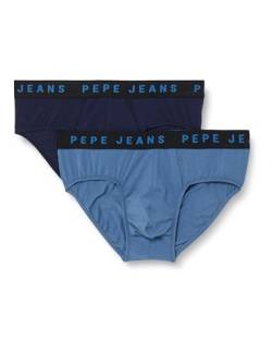 Pepe Jeans Herren SOLID BF 2P Briefs, Blue (Blue), L von Pepe Jeans