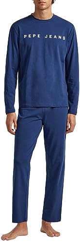 Pepe Jeans Herren SOLID Pant Pajama Bottom, Blue (Navy), XXL von Pepe Jeans