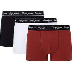 Pepe Jeans Herren SOLID TK 3P Trunks, Red (Bordeaux), S von Pepe Jeans