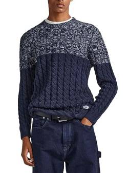 Pepe Jeans Herren Seth Pullover Sweater, Blue (Dulwich), XL von Pepe Jeans