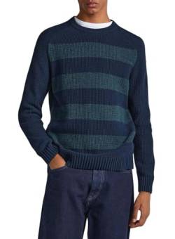 Pepe Jeans Herren Sheldon Pullover Sweater, Blue (Dulwich), XS von Pepe Jeans
