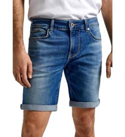 Pepe Jeans Herren Slim Short, Blau (Denim-HT9), 34W von Pepe Jeans