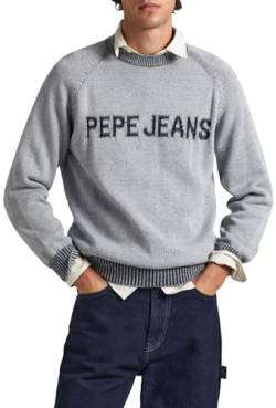 Pepe Jeans Herren Stepney Pullover Sweater, Grey (Grey), S von Pepe Jeans