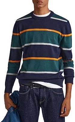 Pepe Jeans Herren Sylvester Pullover Sweater, Blue (Dulwich), M von Pepe Jeans