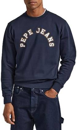 Pepe Jeans Herren Westend Sweat Sweatshirt, Blue (Dulwich), M von Pepe Jeans