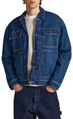 Pepe Jeans Herren Young Reclaim Trucker Jacket, Blue (Denim), M von Pepe Jeans