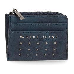 Pepe Jeans Holly Kartenetui Blau 11,5x8x1,5 cm Kunstleder, blau, Talla única, kartenetui von Pepe Jeans