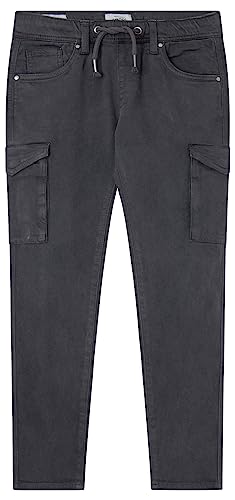 Pepe Jeans Jungen Chase Cargo Pants, Black (Washed Black), 8 Years von Pepe Jeans