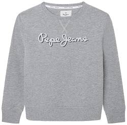 Pepe Jeans Jungen Nolan Crew Sweatshirt, Grey (Grey Marl), 14 Years von Pepe Jeans