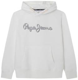 Pepe Jeans Jungen Nolan Hoodie, Weiß (Off White), 10 Jahre von Pepe Jeans