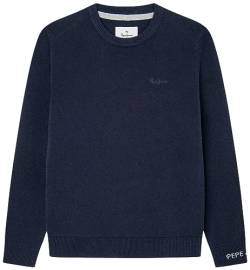 Pepe Jeans Jungen Tottenham Crew Pullover Sweater, Blue (Dulwich), 14 Years von Pepe Jeans