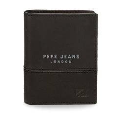 Pepe Jeans Kingdom, Schwarz, única, Vertikale Geldbörse von Pepe Jeans