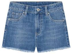 Pepe Jeans Mädchen A-Line Short Hw Jr Shorts, Blau (Denim-HR9), 8 Jahre von Pepe Jeans