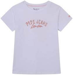 Pepe Jeans Mädchen Gervera T-Shirt, White (White), 4 Years von Pepe Jeans