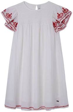 Pepe Jeans Mädchen Godiva Dress, White (White), 12 Years von Pepe Jeans