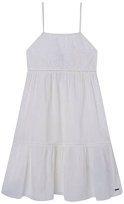 Pepe Jeans Mädchen Hailey Dress, White (Mousse), 14 Years von Pepe Jeans