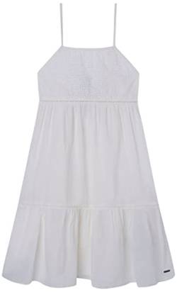 Pepe Jeans Mädchen Hailey Dress, White (Mousse), 16 Years von Pepe Jeans