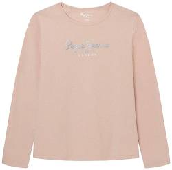 Pepe Jeans Mädchen Hana Glitter L/S T-Shirt, Pink (Ash Rose), 16 Years von Pepe Jeans