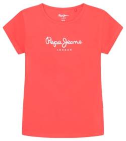 Pepe Jeans Mädchen Hana Glitter T-Shirt, Rot (Crispy Red), 14 Jahre von Pepe Jeans