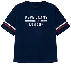 Pepe Jeans Mädchen NAD T-Shirt, Blue (Ocean), 4 Years von Pepe Jeans