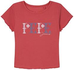 Pepe Jeans Mädchen Natalie T-Shirt, Red (Studio Red), 4 Years von Pepe Jeans