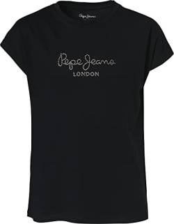 Pepe Jeans Mädchen Nuria T-Shirt, Black (Black), 4 Years von Pepe Jeans