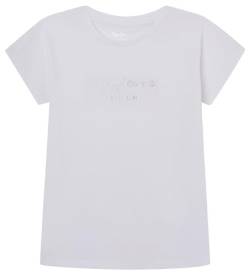 Pepe Jeans Mädchen Nuria T-Shirt, Weiß (Weiß), 14 Jahre von Pepe Jeans