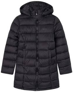 Pepe Jeans Mädchen Simone Long Jacket, Black (Black), 14 Years von Pepe Jeans