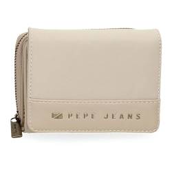 Pepe Jeans Morgan Geldbörse mit Geldbörse, Beige, 10 x 8 x 3 cm, Polyester und PU von Joumma Bags, Beige, Talla única, Brieftasche mit Geldbörse von Pepe Jeans