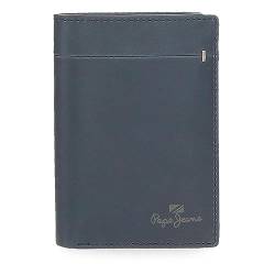 Pepe Jeans Staple Vertikale Geldbörse mit Geldbörse, Blau, 8,5 x 11,5 x 1 cm, Leder, blau, Talla única, Vertikale Geldbörse mit Geldbörse von Pepe Jeans