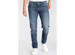 Slim-fit-Jeans PEPE JEANS "CANE" Gr. 30, Länge 34, blau (medium blue) Herren Jeans Slim Fit von Pepe Jeans