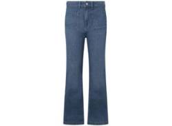 Slim-fit-Jeans PEPE JEANS "Jeans SLIM FIT FLARE UHW RETRO" Gr. 30, Länge 32, blau (blue rigid d) Damen Jeans Röhrenjeans von Pepe Jeans