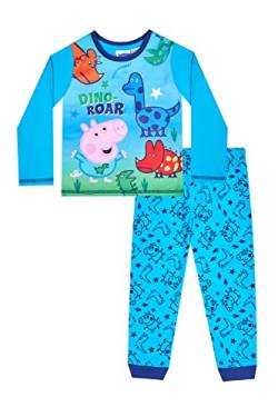 Jungen Schlafanzug George Pig Dino Roar, lang, W21, Blau, blau, 104 von Peppa Pig
