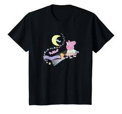 Kinder Peppa Pig Halloween Magic Is Real Peppa Flying On Broomstick T-Shirt von Peppa Pig