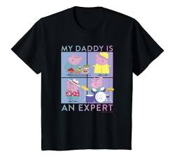 Kinder Peppa Pig Vatertag Daddy Pig Expert T-Shirt von Peppa Pig