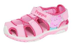Mädchen-Peppa-Wutz-Sandalen für Kinder, rosa, geschlossene Sportsandalen, offene Wander-Sommerschuhe von Peppa Pig