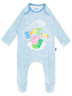 Peppa Pig Baby Jungen George Wutz Schlafanzug Blau 74 von Peppa Pig