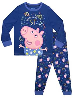 Peppa Pig Jungen Schlafanzug George Pig Blau 122 von Peppa Pig