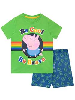 Peppa Pig Jungen Schlafanzug kurz George Mehrfarbig 104 cm von Peppa Pig