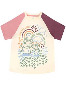 Peppa Pig Mädchen T-Shirt Mehrfarbig 116 von Peppa Pig