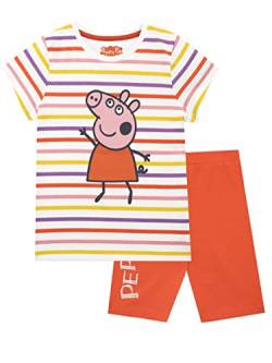 Peppa Pig Mädchen T-Shirt und Short Set Peppa Mehrfarbig 116 von Peppa Pig