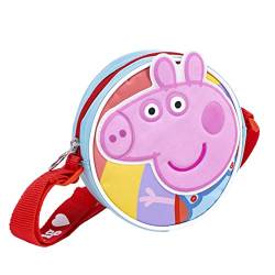 Peppa Pig Mädchen Tasche Umhängetasche Handtasche (Hellblau) von Peppa Pig