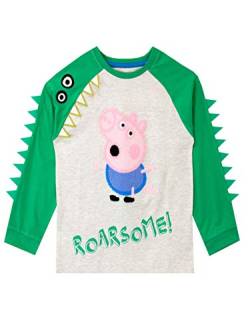 Peppa Wutz Jungen George Wutz Langarmshirt Grau 104 von Peppa Pig