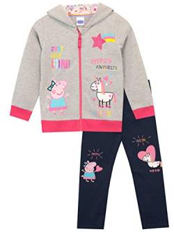 Peppa Wutz Mädchen Peppa Pig Hoodie und Leggings Mehrfarbig 104 von Peppa Pig