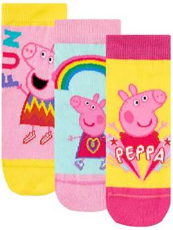 Peppa Wutz Mädchen Socken Packung mit 3 Paar, Mehrfarbig, 24-27 (Herstellergröße: 6-8.5) von Peppa Pig