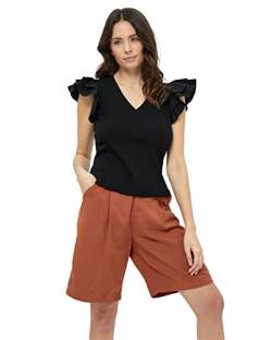 Peppercorn Damen Nellie T-Shirt mit V-Ausschnitt, 9000 Black, S von Peppercorn