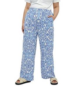 Peppercorn Damen Nicoline Pants Hose Curve, 2993P Marina Blue Print, 44 von Peppercorn