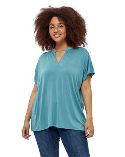 Peppercorn Damen Rosalinda Thee Curved T Shirt, 1318 Arctic Blue, 46 Große Größen von Peppercorn