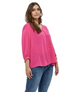 Peppercorn Danea 3/4 Ärmel Bluse Kurve | Bluse Damen In Pink | Frühling Bluse Elegant | Größe 54 von Peppercorn