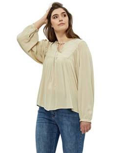 Peppercorn Danea Bluse Kurve | Bluse Damen In Beige | Frühling Bluse Elegant | Größe 54 von Peppercorn